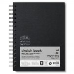 Winsor & Newton Papier Esquisse Cahier De Croquis Spirale 170g A5 50 Feuilles