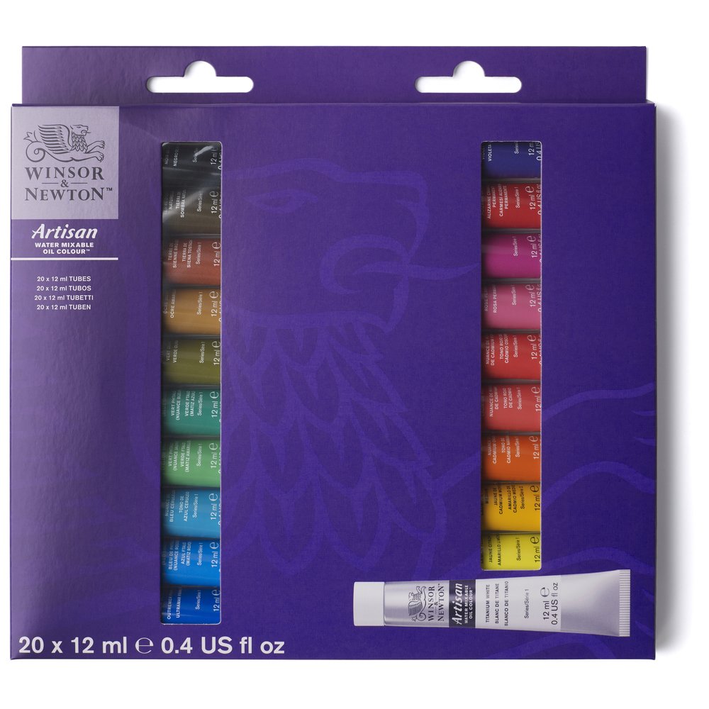 Winsor & Newton Artisan Water Moc 20x12ml Set D'Initiation