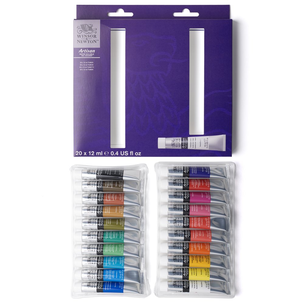 Winsor & Newton Artisan Water Moc 20x12ml Set D'Initiation