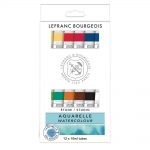Lefranc Bourgeois Assortiment d'Aquarelle Etude 12 tubes