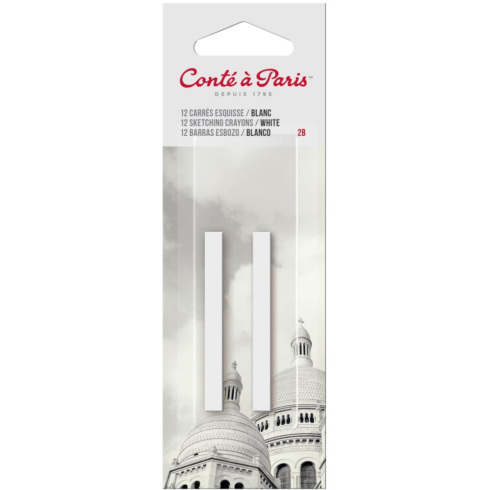Conté à Paris Blister 2 Carrés Esquisse Blanc 2B