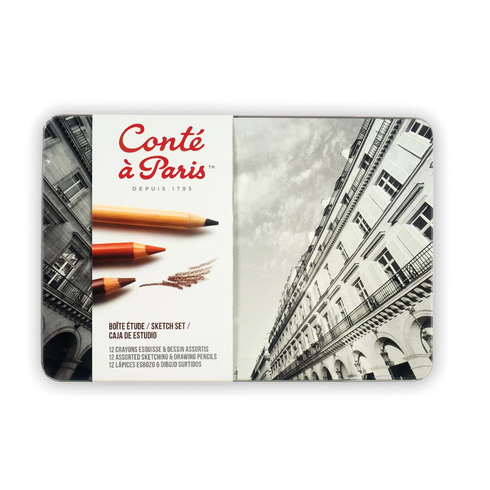 Conté à Paris Crayon Esquisse Set Etude x12