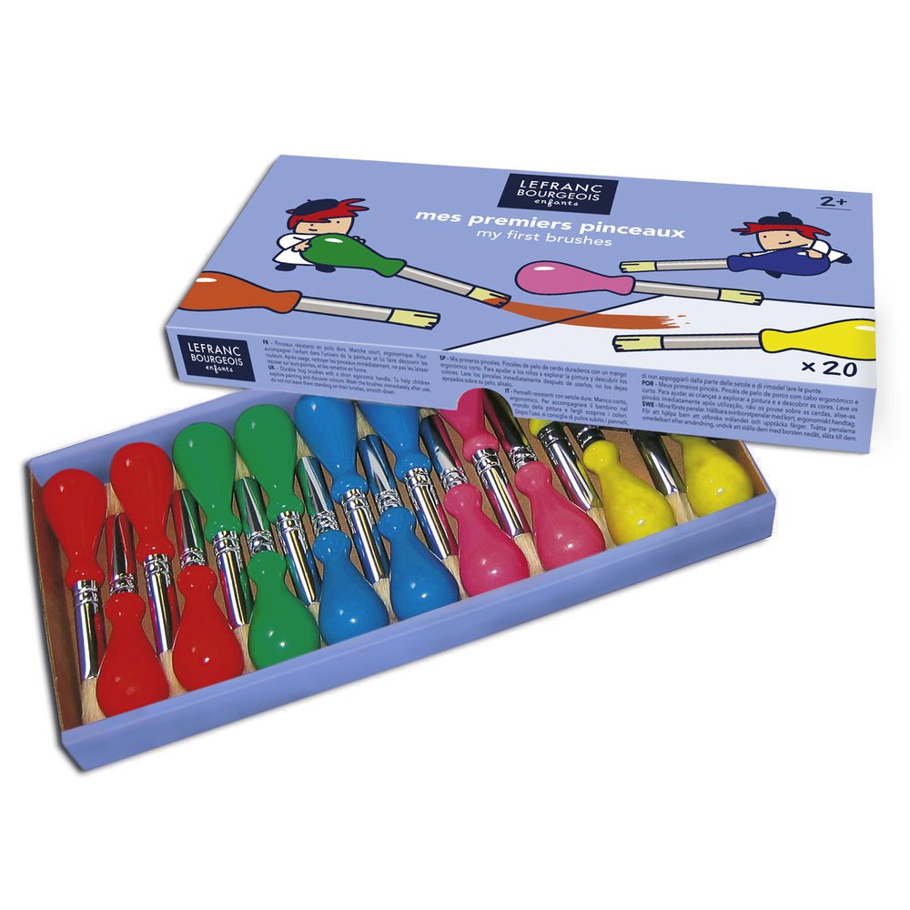 Lefranc Bourgeois Enfants Pack de 20 Pinceaux Brosses pour Bébé