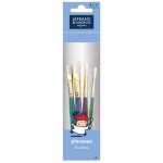 Lefranc Bourgeois Enfants Assortiment de Pinceaux Fun en Soie de Porc (N°10/12/14/18)