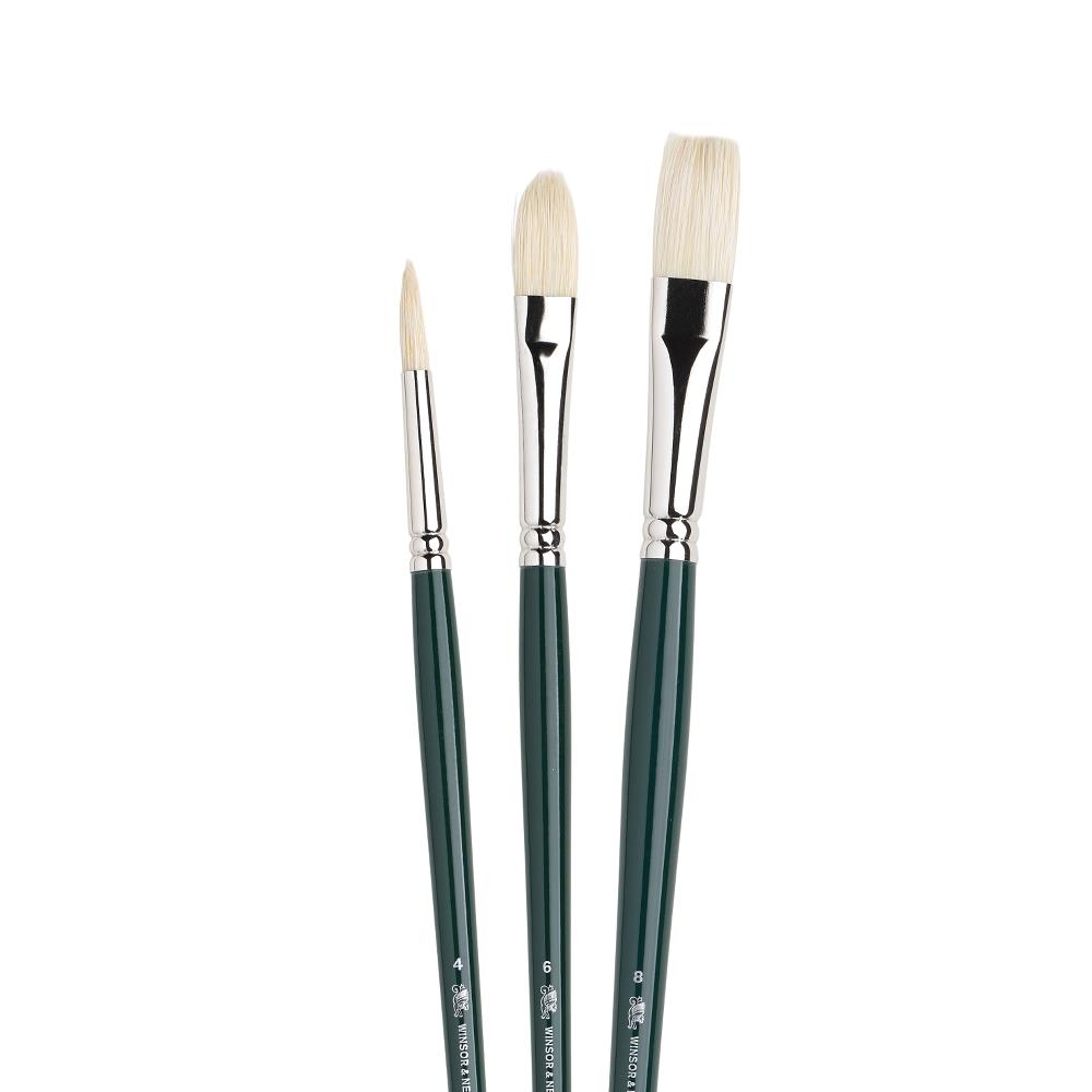 Winsor & Newton Set 3 Brosses Winton Manche Long