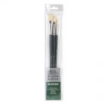 Winsor & Newton Set 3 Brosses Winton Manche Long