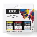 Liquitex Encre Acrylique Ink Pack 3 Couleurs Assorties