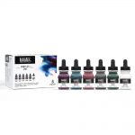 Liquitex Encre Acrylique Ink Set Collection Couleurs Feutrées + Blanc