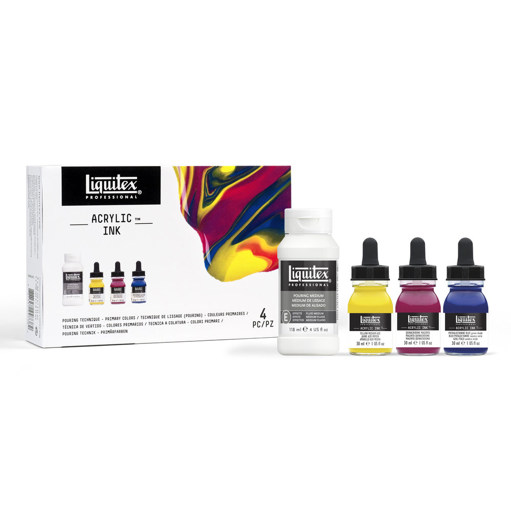 Liquitex Encre Acrylique Ink Technique Pouring Couleurs Primaires