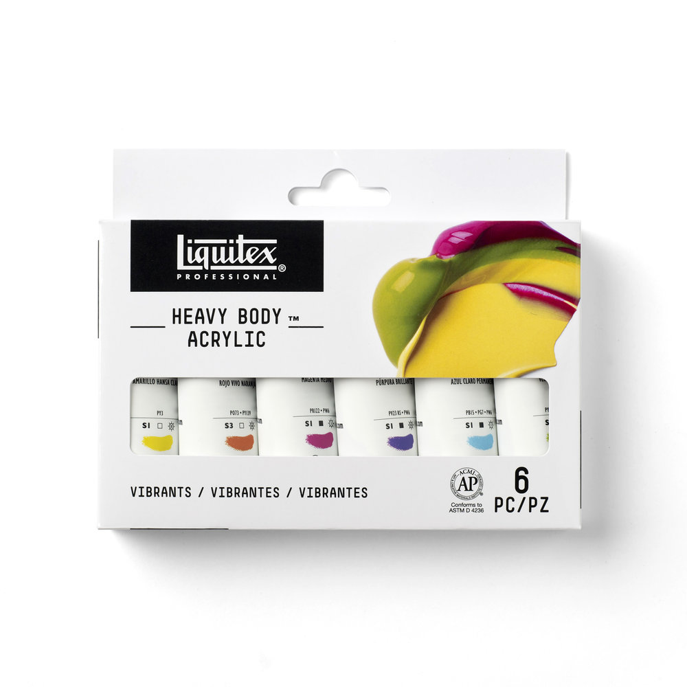 Liquitex Professional Heavy Body Set 6 x 22ml Couleurs Vives