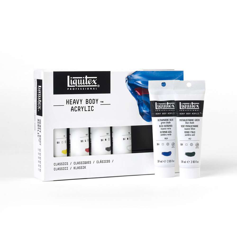 Liquitex Professional Heavy Body Set 6x59ml Couleurs Classiques
