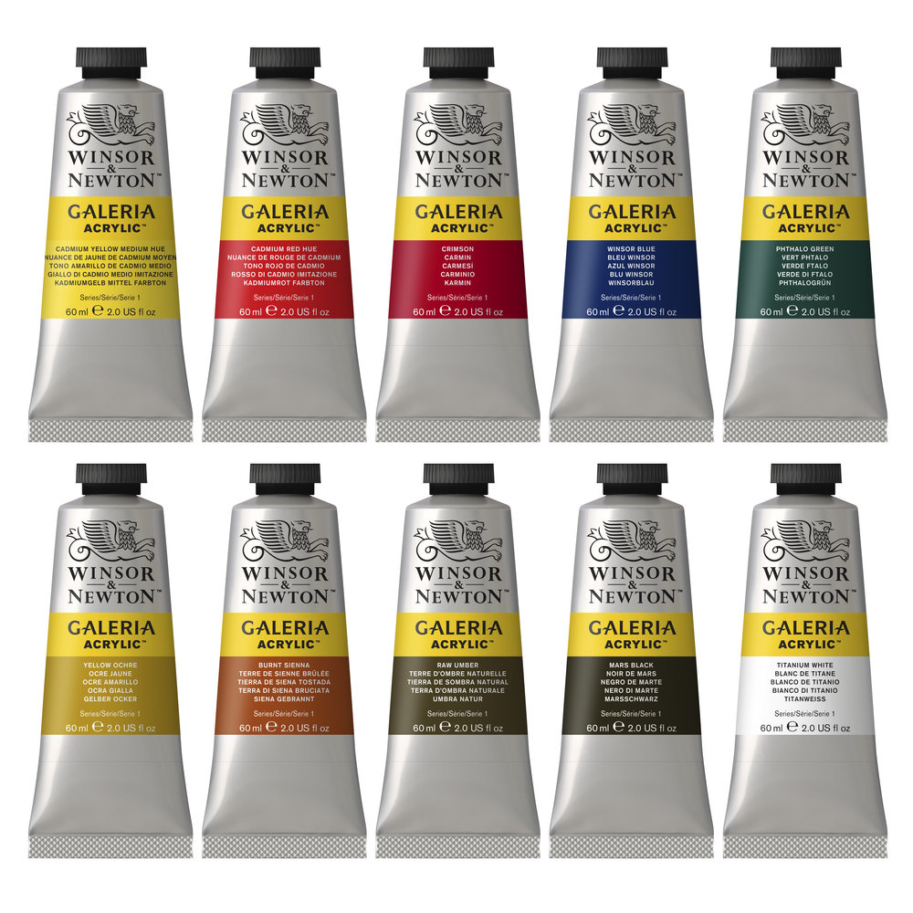 Winsor & Newton Acrylique Galeria Set 10 Tubes 60ml