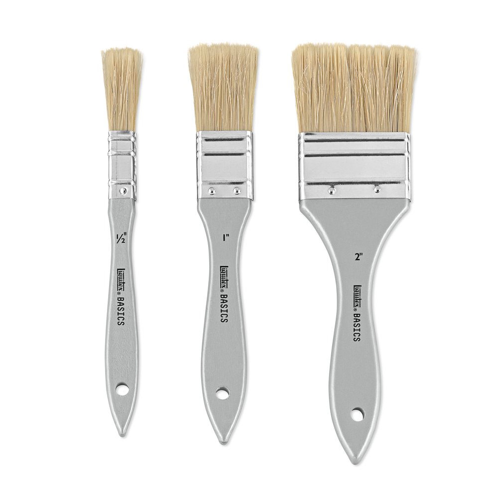 Liquitex Basics Brush Natural Hair x3 Set