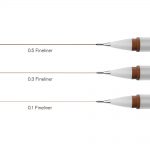 Winsor & Newton Fineliner Sepia Set x3 Assortis