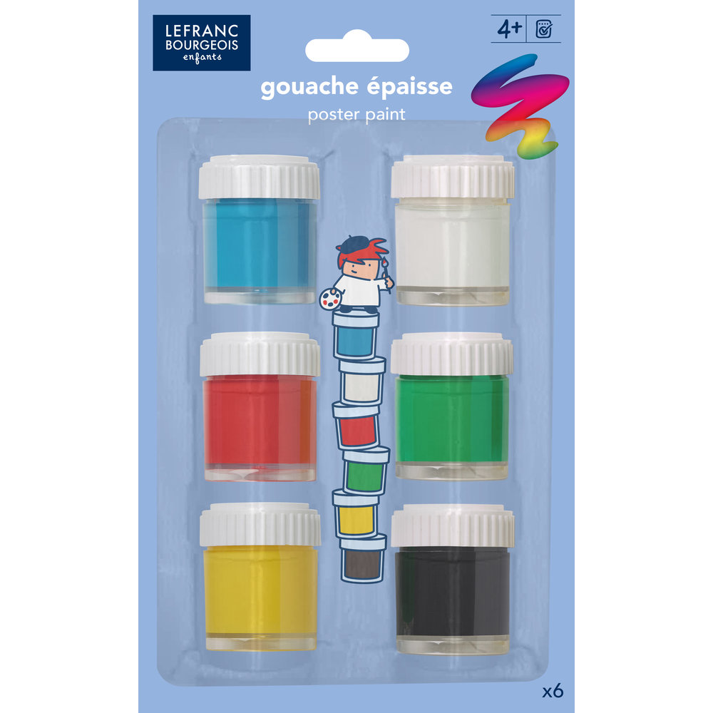 Lefranc Bourgeois Enfants Assortiment de Gouache Poster Colour