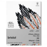 Winsor & Newton Papier Bristol Bloc 250g 27,9x35,6cm 20 Feuilles