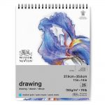 Winsor & Newton Papier Dessin Bloc Spirale Grain Moyen 150g 27,9x35,6cm 25 Feuilles