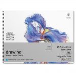 Winsor & Newton Papier Dessin Bloc Spirale Grain Moyen 150g 45,7x61cm 25 Feuilles