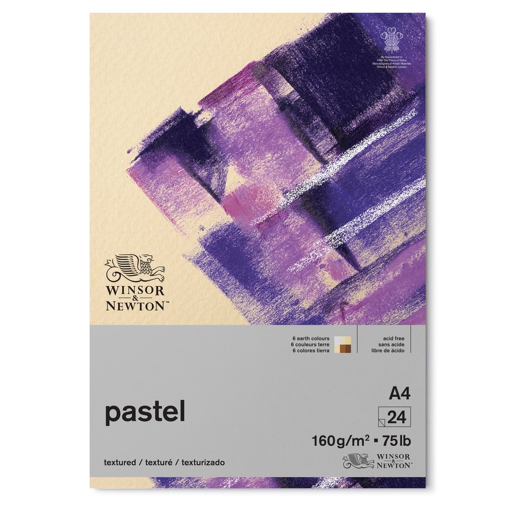 Winsor & Newton Papier Pour Pastel Bloc 6 Couleurs Terre 160g A4 24 Feuilles