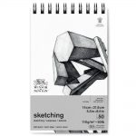 Winsor & Newton Papier Esquisse Bloc Spirale Extra Blanc 110g 14x21,6cm 50 Feuilles