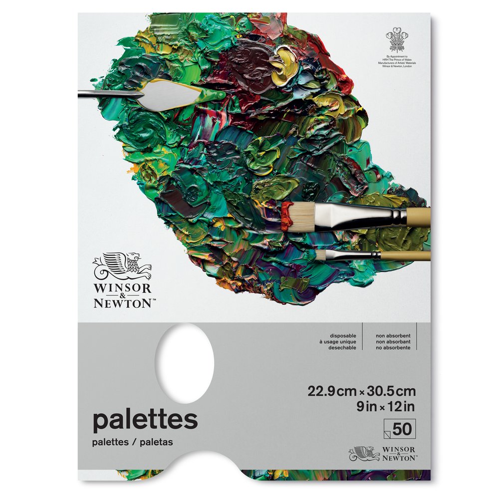 Winsor & Newton Papier Palettes Pelables Bloc 22,9x30,5cm 50 Feuilles
