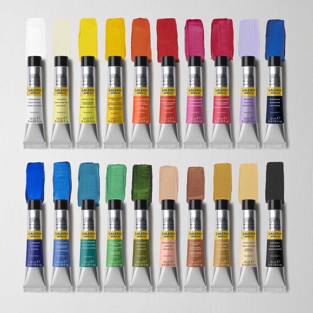 Winsor & Newton Galeria Acrylic Colour 20x12ml Set D'Initiation