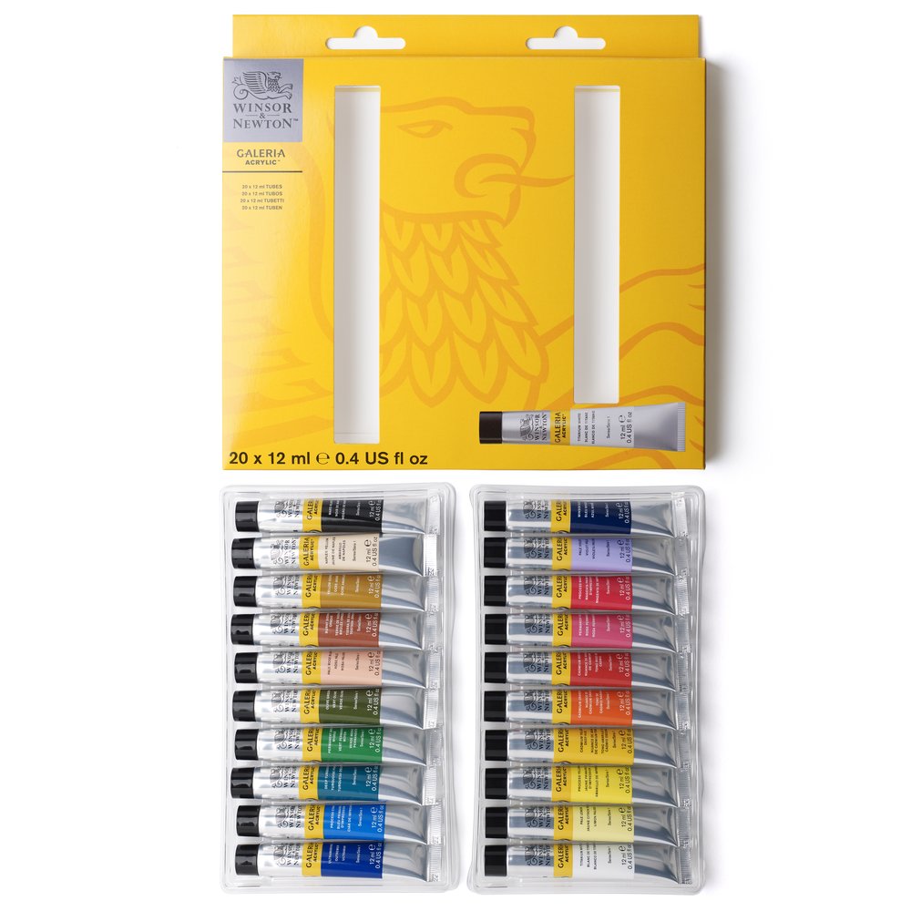 Winsor & Newton Galeria Acrylic Colour 20x12ml Set D'Initiation