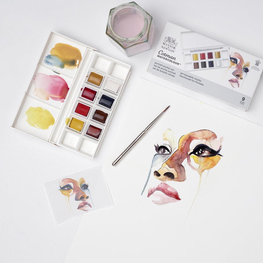 Winsor & Newton Cotman Watercolour Portrait Pocket Set