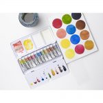 Winsor & Newton Aquarelle Professionnelle Boite Metal 12 Tubes