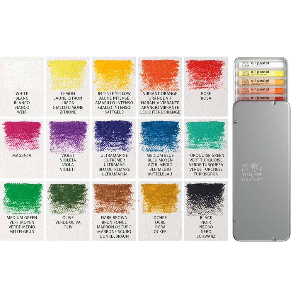 Winsor & Newton Pastel a l'huile x15