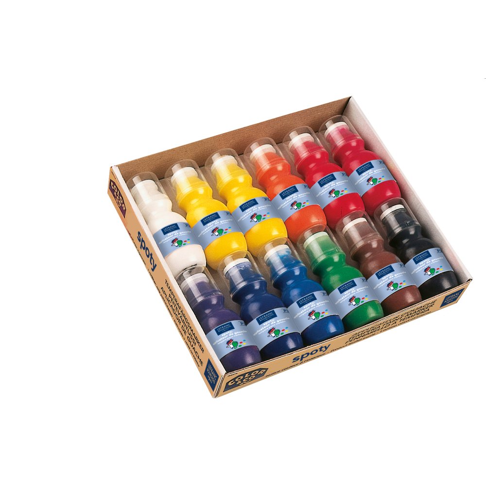 Lefranc Bourgeois Enfants Assortiement de 12 Gouache Spoty