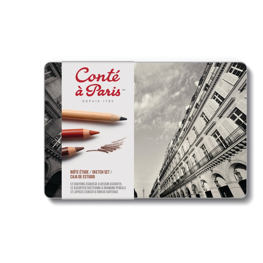 Conté à Paris Crayon Esquisse Set Etude x12