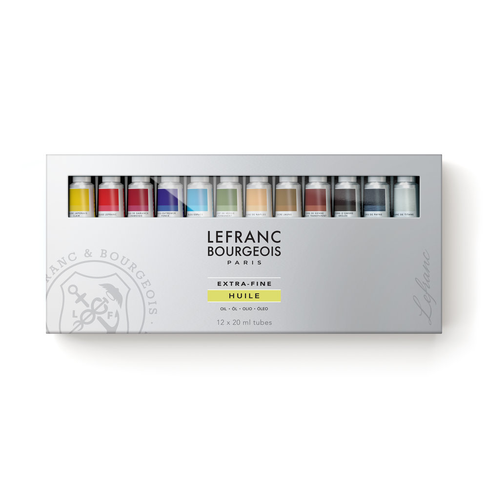 Lefranc Bourgeois Set d'Huile Extra-Fine 12 Tubes