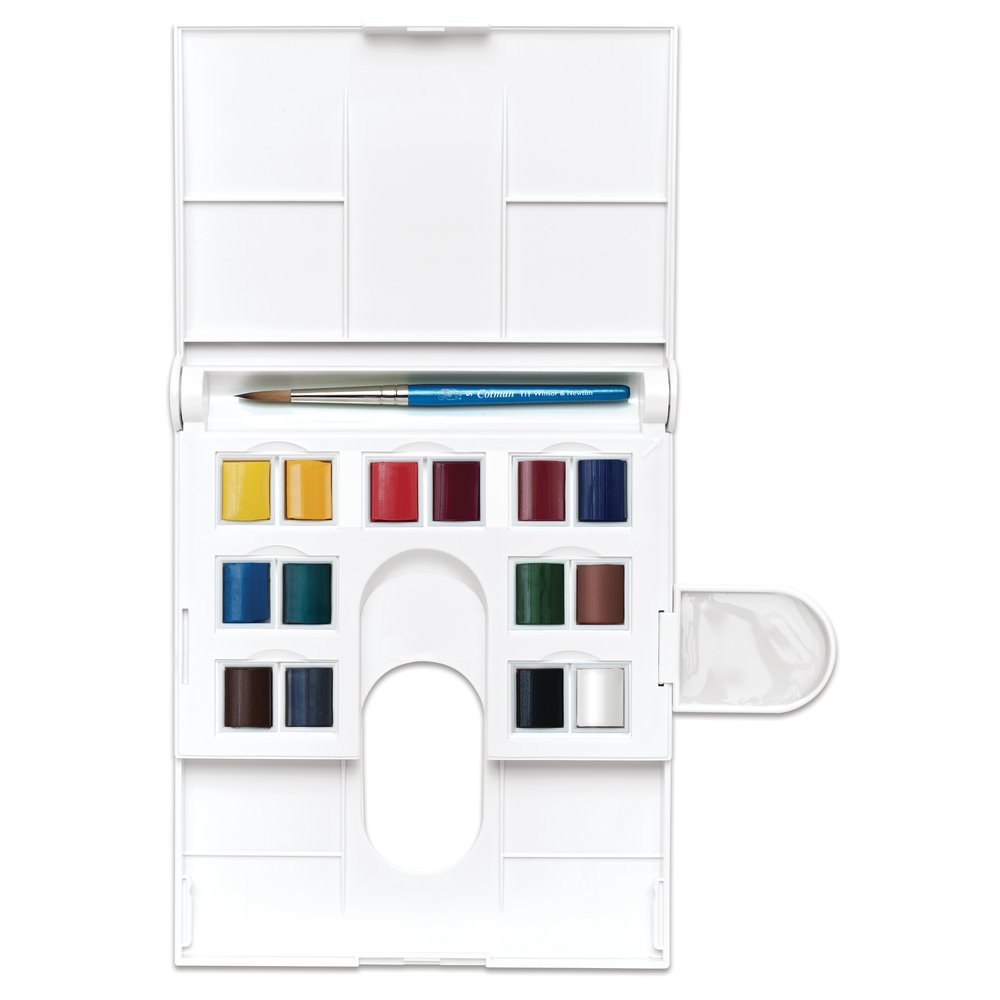 Winsor & Newton Aquarelle Cotman Boite La Compact 1/2gx14