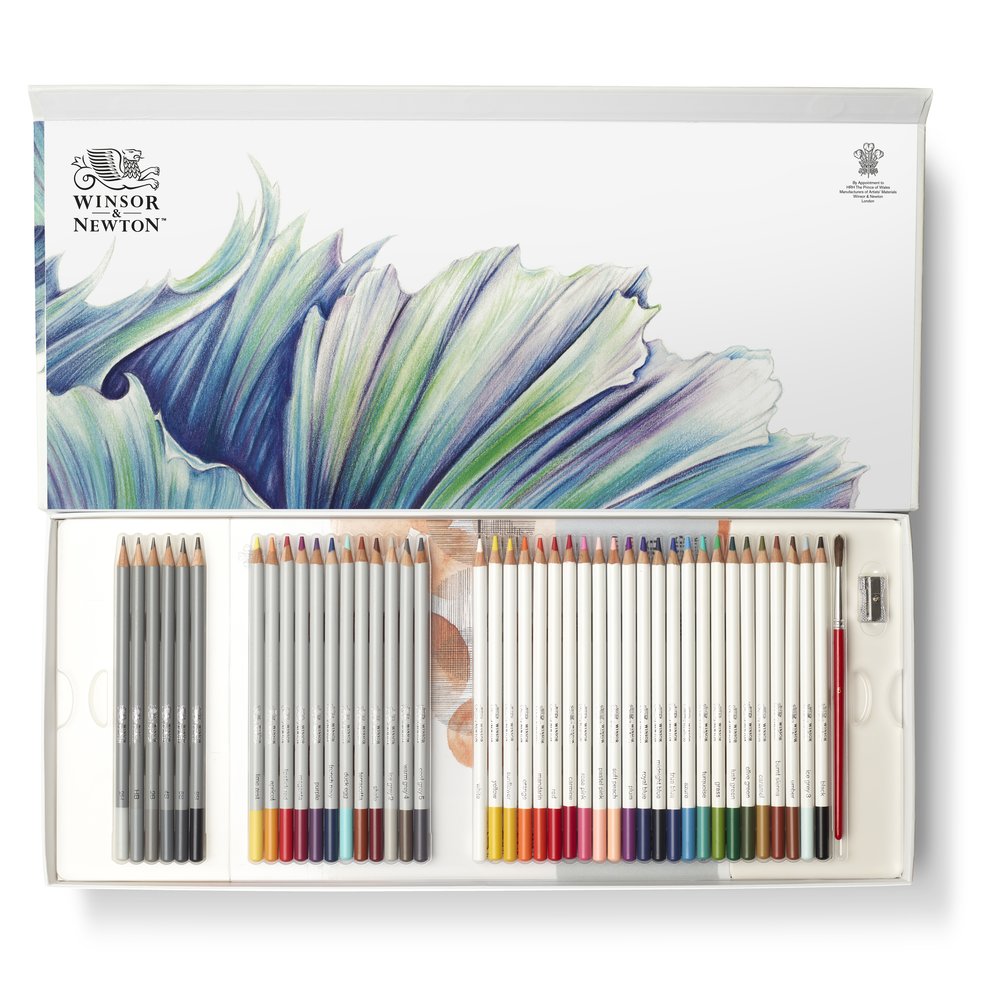 Winsor & Newton Studio Collection Coffret De Crayons Technique Mixte 45 Pces