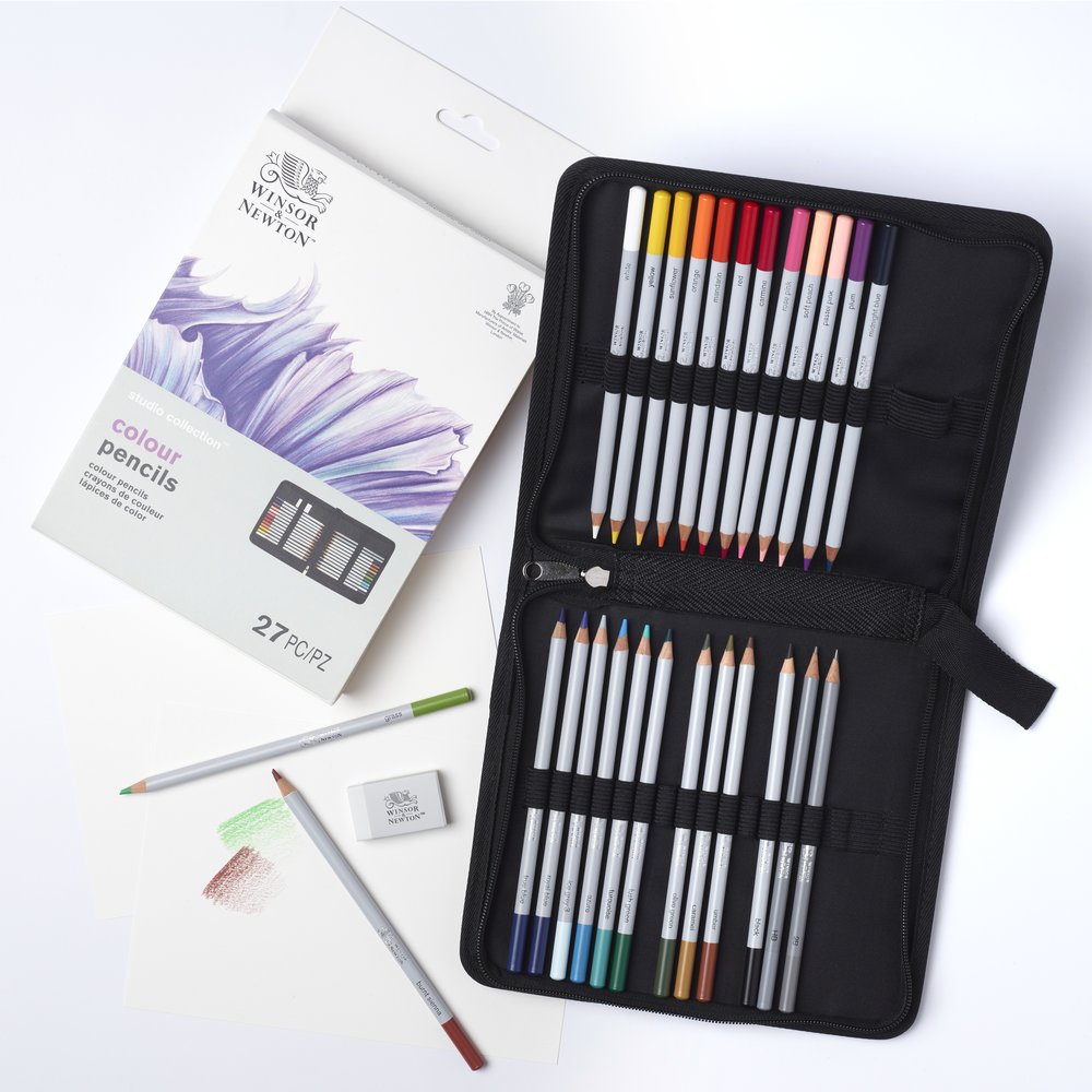 Winsor & Newton Studio Collection Trousse De Crayons De Couleur 27 Pces