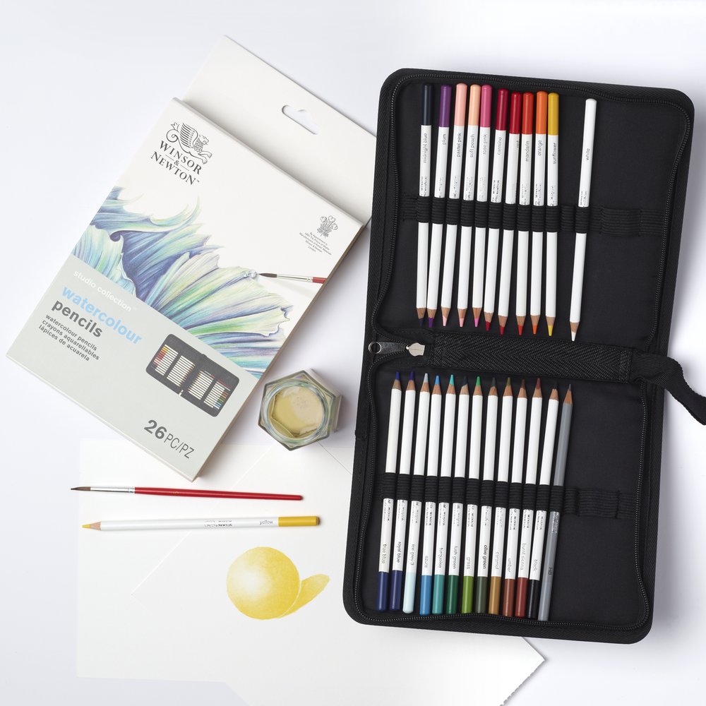 Winsor & Newton Studio Collection Trousse De Crayons Aquarellables 26 Pces