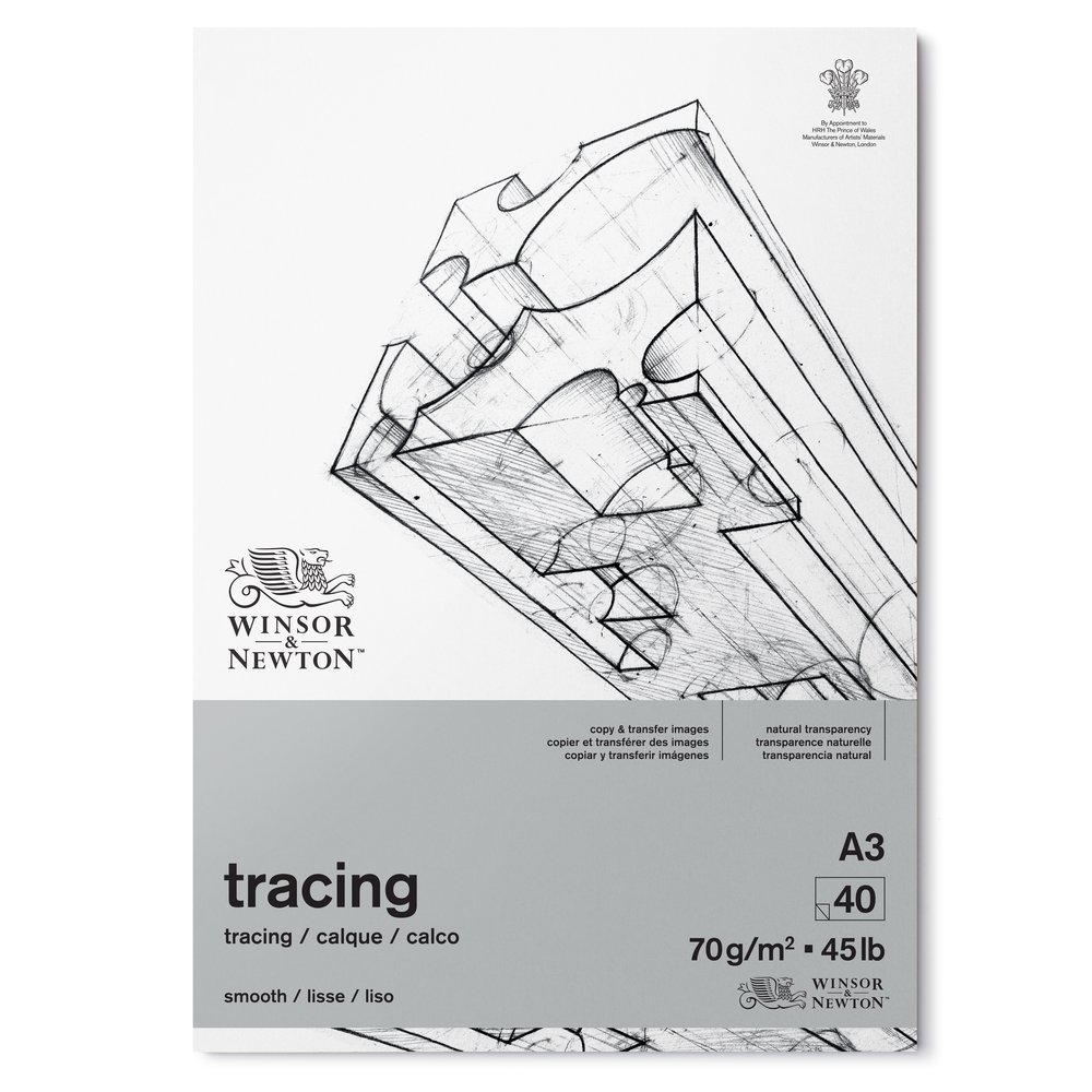 Winsor & Newton Papier Calque Bloc 70G A3 40 Feuilles