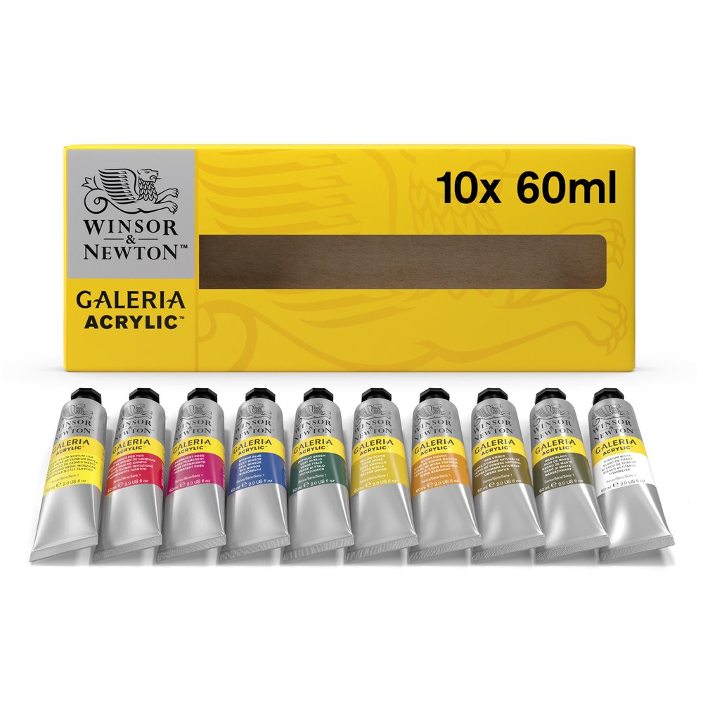 Winsor & Newton Acrylique Galeria Set 10 Tubes 60ml