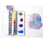 Winsor & Newton Aquarelle Professionnelle Boîte légère pour croquis Sketchers – 24 demi-godets