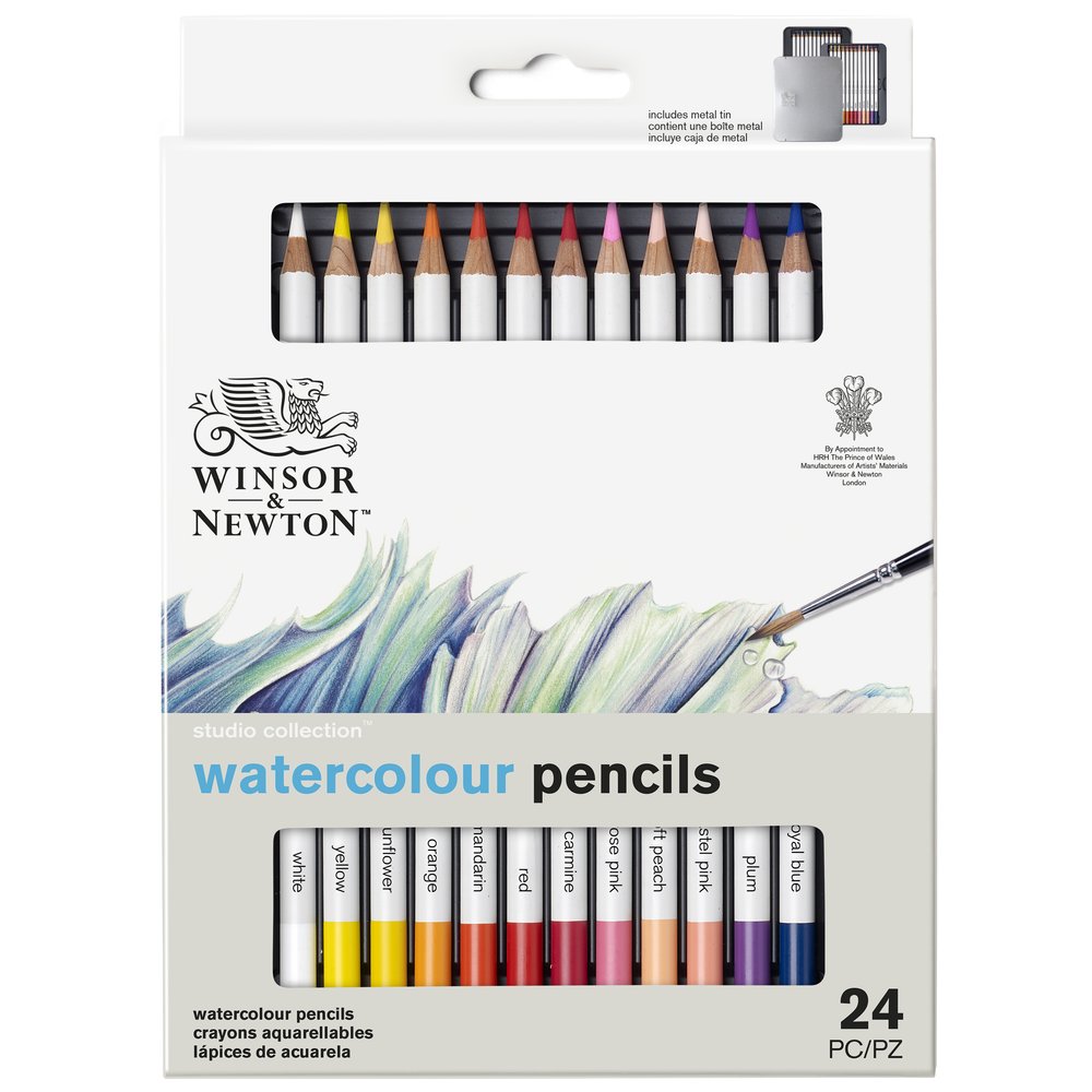 Winsor & Newton Precision Aquarelle Crayon x24 Set