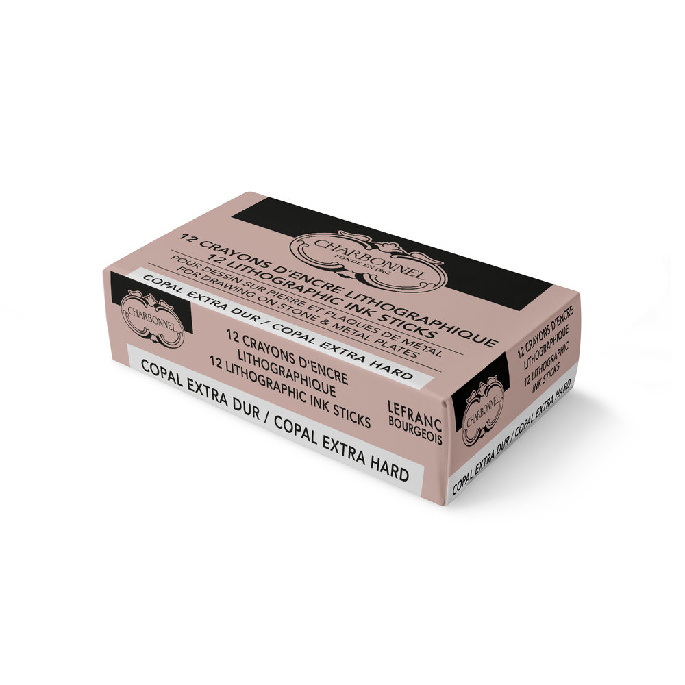 Charbonnel Boite de 12 Crayons Lithographiques Copal