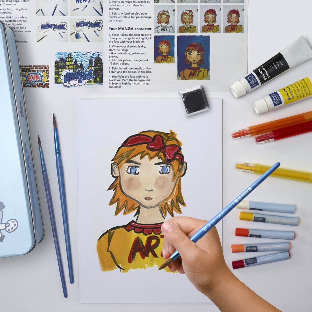 Lefranc Bourgeois Enfants Coffret Explore les Techniques Artistiques