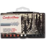Conté à Paris Boite Plastique x12 Carrés Esquisse Assortis