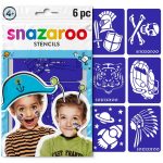 Snazaroo Pochoirs Modele Garcons - Universel