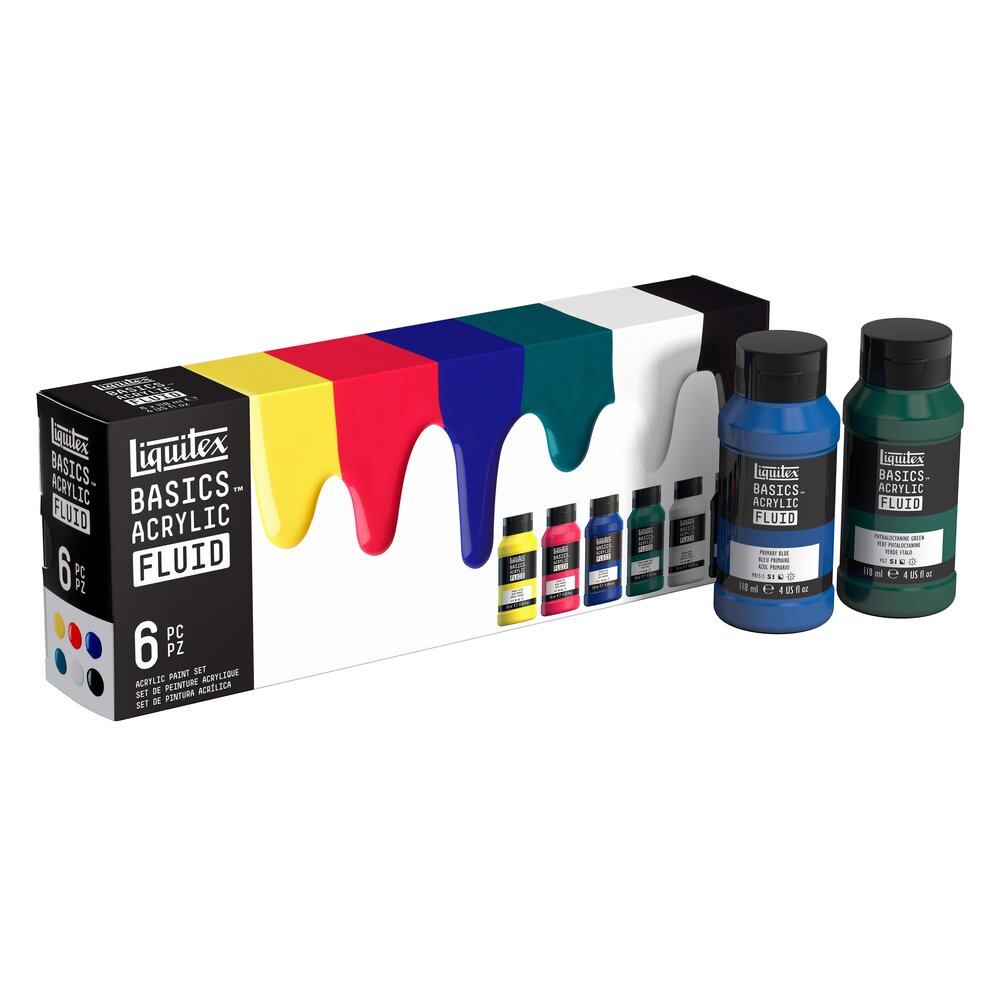Liquitex Basics Fluid Set 6x118ml