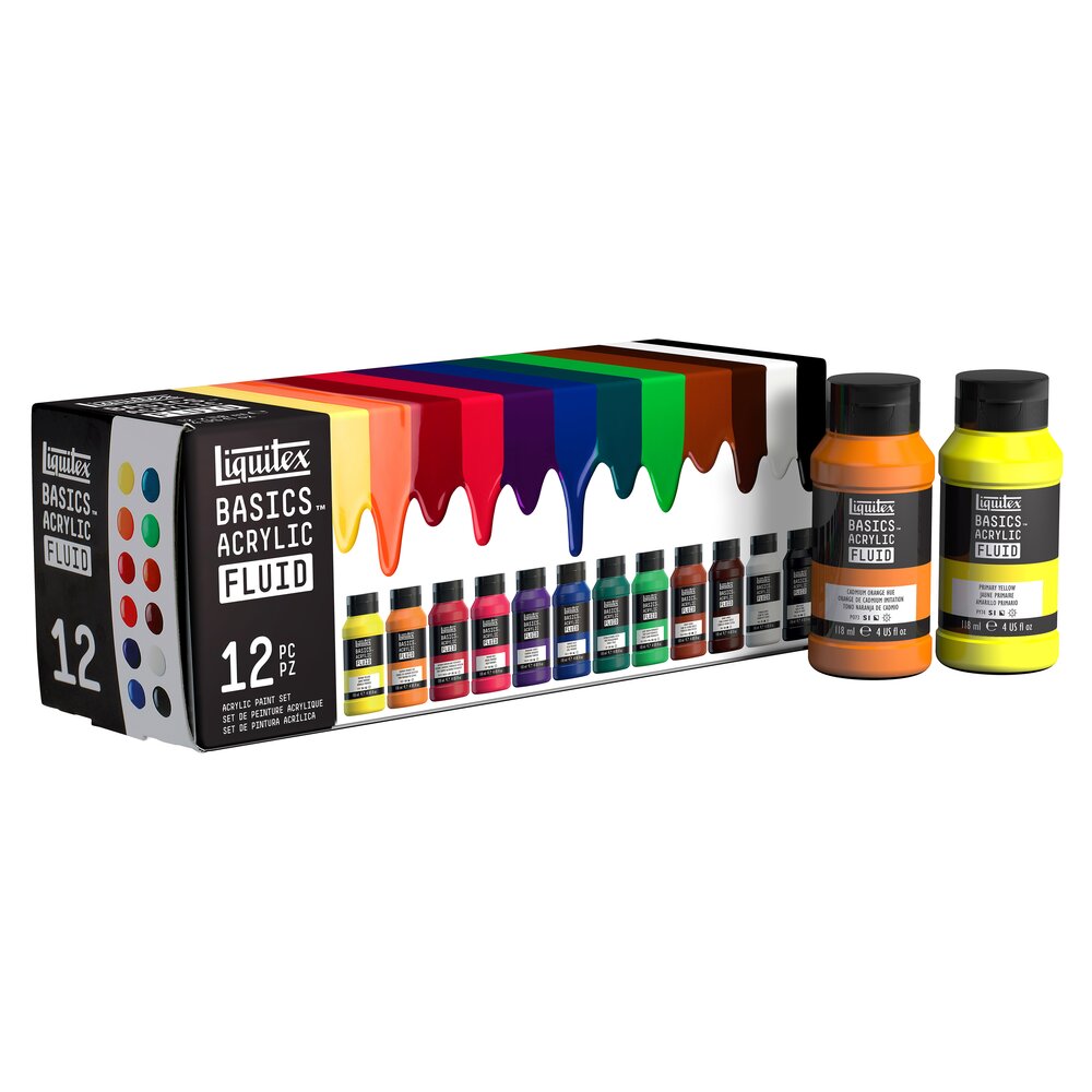 Liquitex Basics Fluid Set 12x118ml