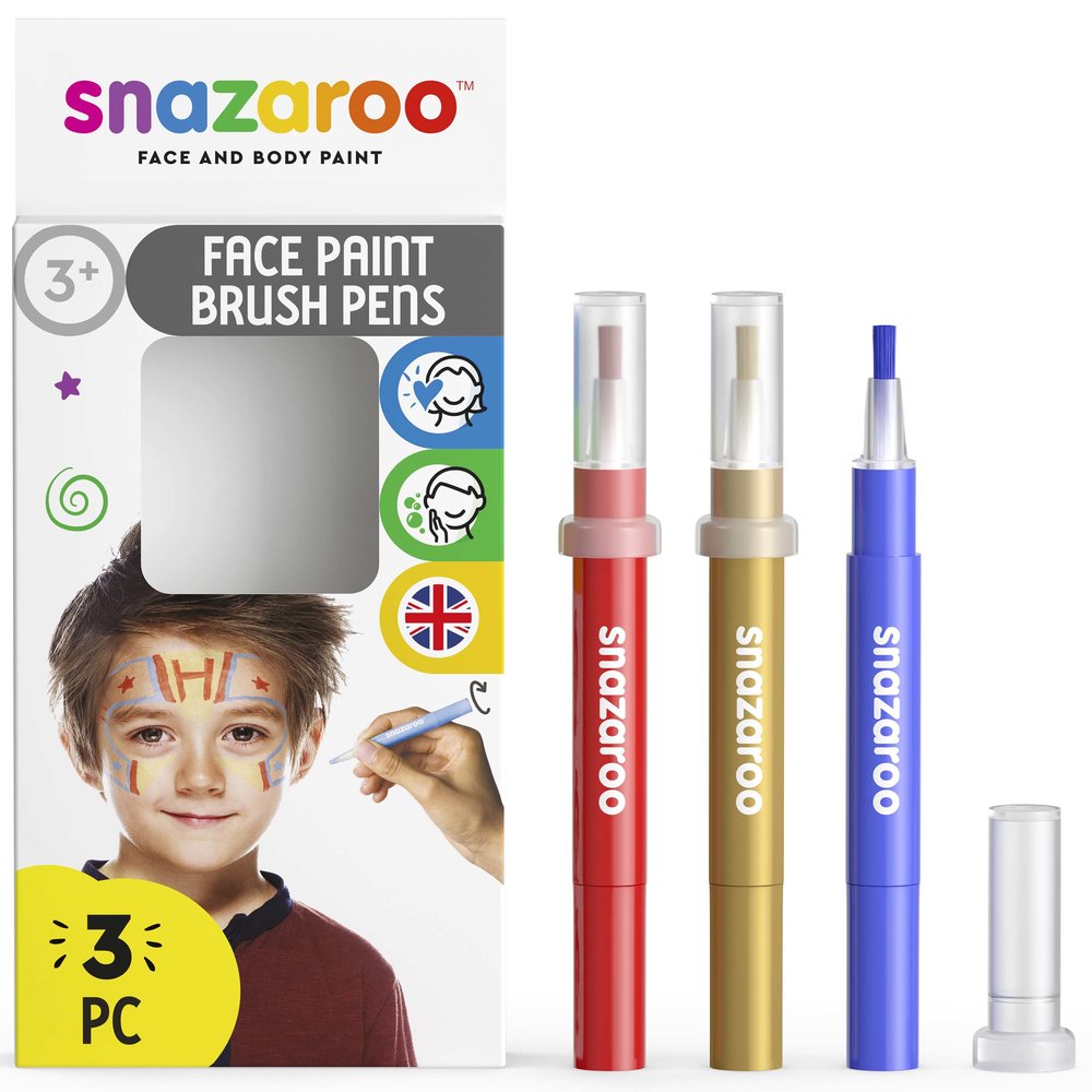 Snazaroo Stylos Pinceaux Aventure Set - ROW