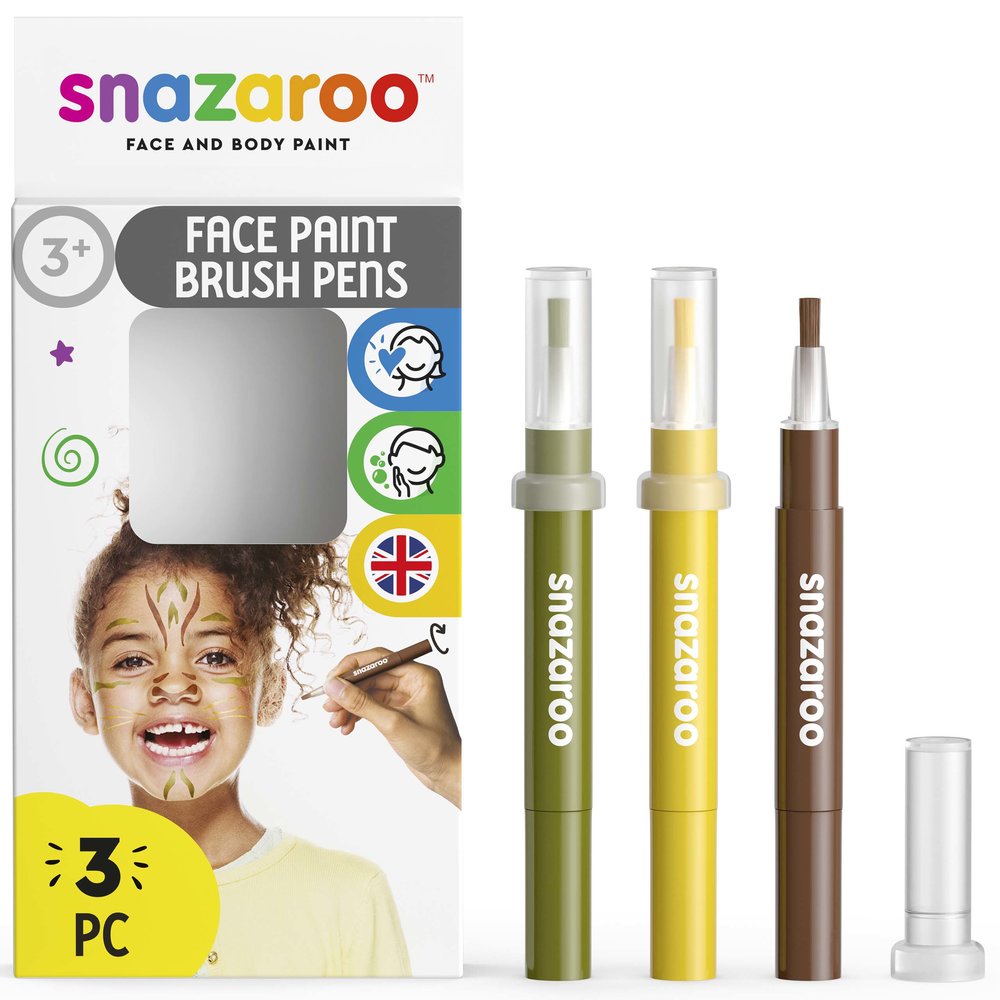 Snazaroo Stylos Pinceaux Jungle Set - ROW
