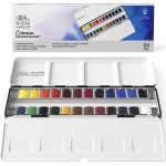 Winsor & Newton Aquarelle Cotman Boite Metal Sketcher 24x1/2 Godets